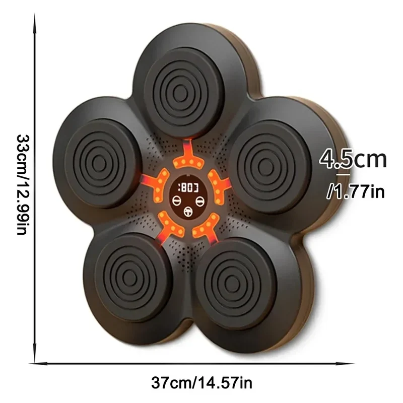Smart Bluetooth-Enabled LED Wall Boxing Target with USB Charging for Enhanced Training Experience