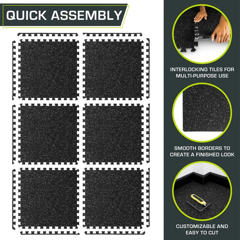 Rubber Top Exercise Puzzle Mat