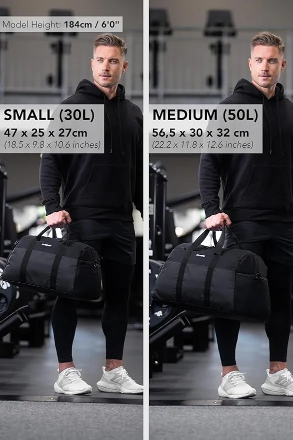 Fitgriff Gym Duffel Bag With Shoe Compartment, Wet Pocket & 6 Separate Pockets