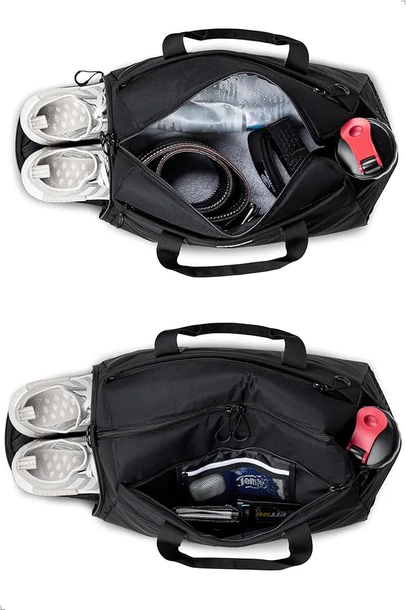 Fitgriff Gym Duffel Bag With Shoe Compartment, Wet Pocket & 6 Separate Pockets