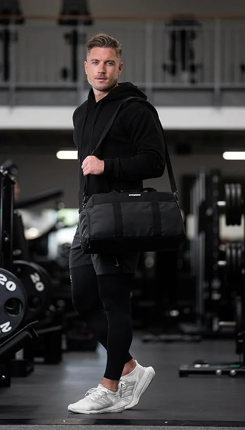 Fitgriff Gym Duffel Bag With Shoe Compartment, Wet Pocket & 6 Separate Pockets