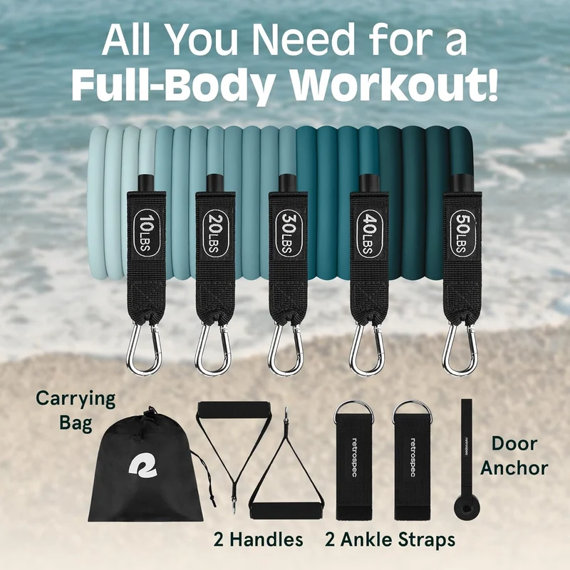 Retrospec Train Resistance Bands Set