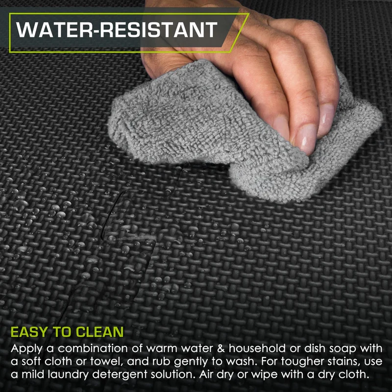 Exercise Foam Mats, 1-Inch EVA Puzzle Tiles, Non-Slip Gym Flooring, 24/72 Sq. Ft.