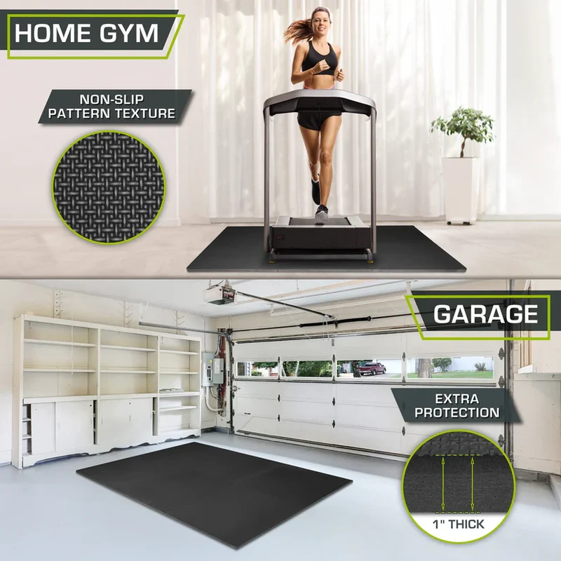 Exercise Foam Mats, 1-Inch EVA Puzzle Tiles, Non-Slip Gym Flooring, 24/72 Sq. Ft.