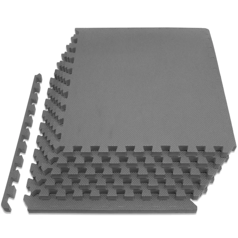 Exercise Puzzle Mat 3/4-Inch EVA Foam Interlocking Workout Flooring, Non-Skid, 24/96 Sq Ft