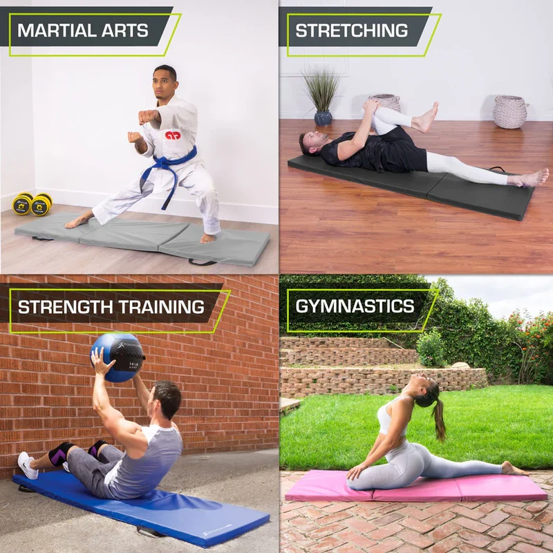Tri-Fold Folding Exercise Mat 6x2x1.5