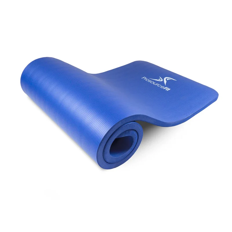 Extra Thick Yoga Mat, 1/2-Inch High-Density Foam Pilates Mat, Non-Slip With Sling