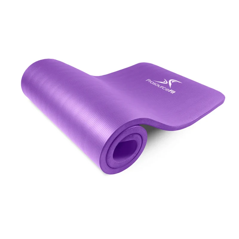 Extra Thick Yoga Mat, 1/2-Inch High-Density Foam Pilates Mat, Non-Slip With Sling