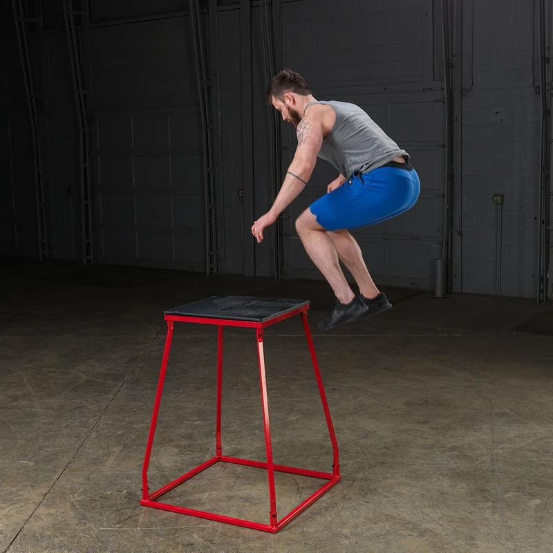 Body-Solid Steel Plyo Box, Steel Frame, 6-36 Inch Heights For Plyometric Training