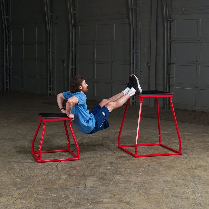 Body-Solid Steel Plyo Box, Steel Frame, 6-36 Inch Heights For Plyometric Training