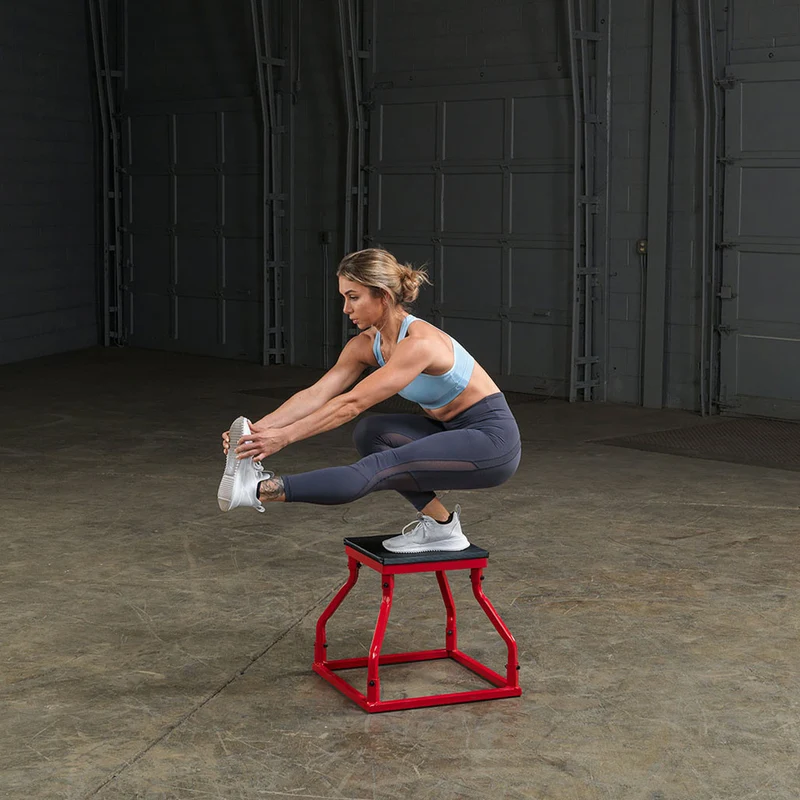 Body-Solid Steel Plyo Box, Steel Frame, 6-36 Inch Heights For Plyometric Training