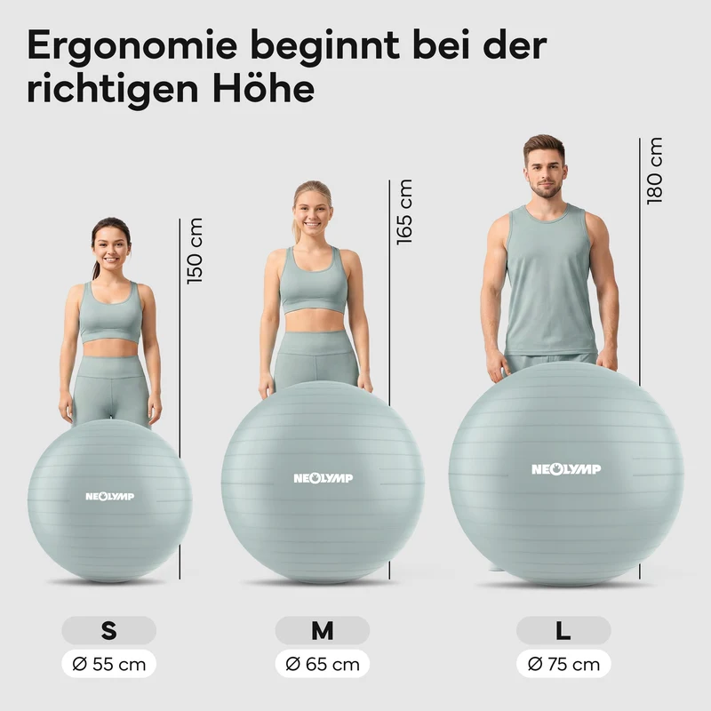 Gymnastikball - für aktives Sitzen, Recovery und Physio