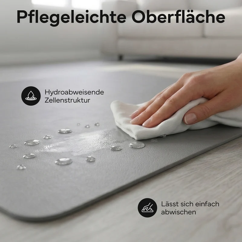 Laufbandmatte - Bodenschutz für Fitnessgeräte und Laufbänder XXL – Grau | B-Ware