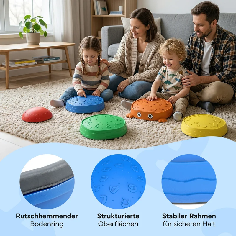 Balanciersteine für Kinder, 5er-Set stapelbar
