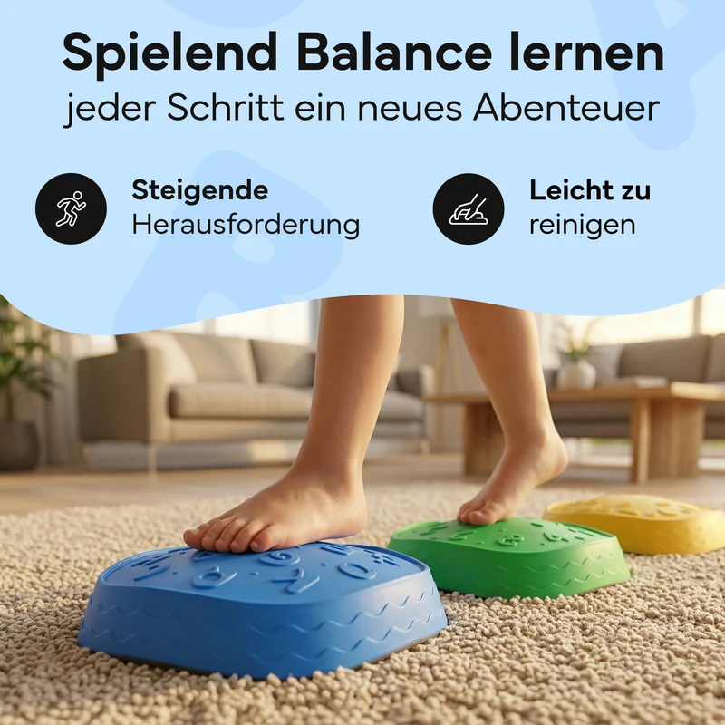 Balanciersteine für Kinder, 5er-Set stapelbar