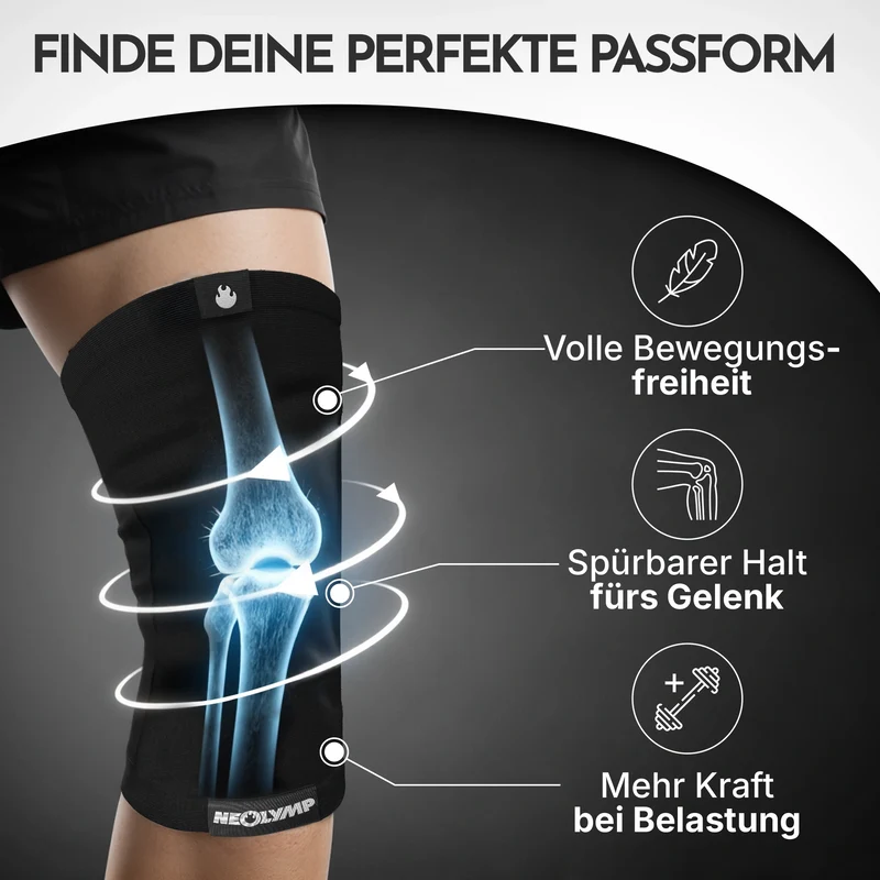 Kniebandagen - 2er Set, Größe S - XL – Größe: M (33-36 cm) | B-Ware