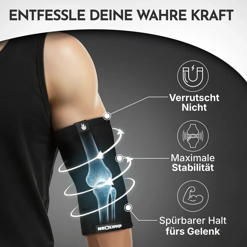 Ellenbogen-Bandagen - 2er Set, Größe S - XL