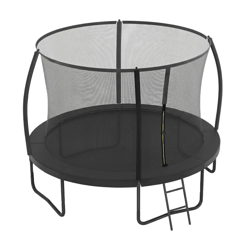 SONGMICS Outdoor Trampolin, Sicherheitsnetz Trampolin für Kinder, gebogene Stangen