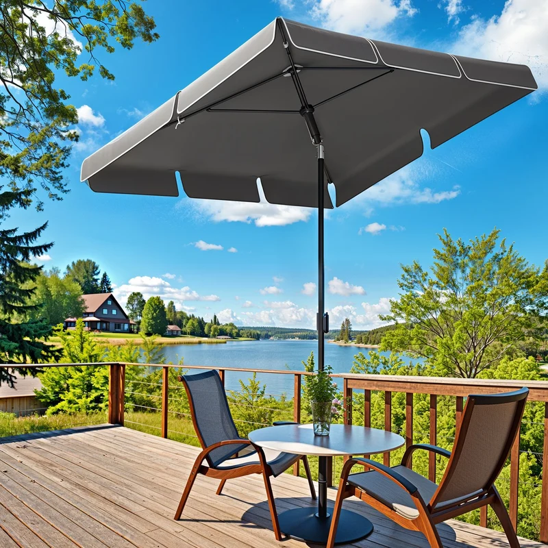 Knickbarer Sonnenschirm für Balkon