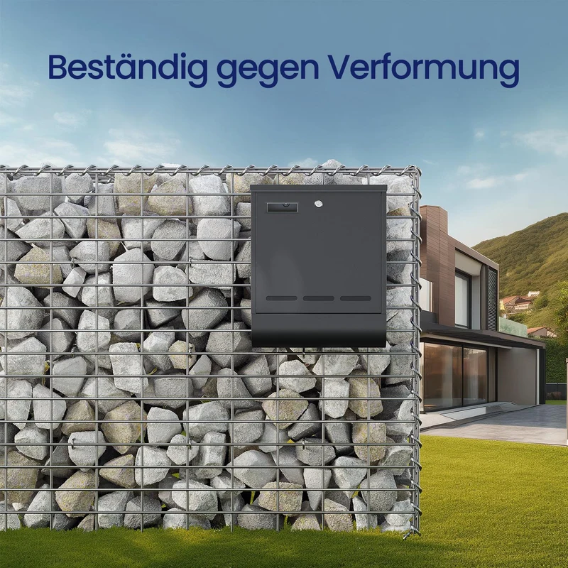 Steingabione aus Metallgitter