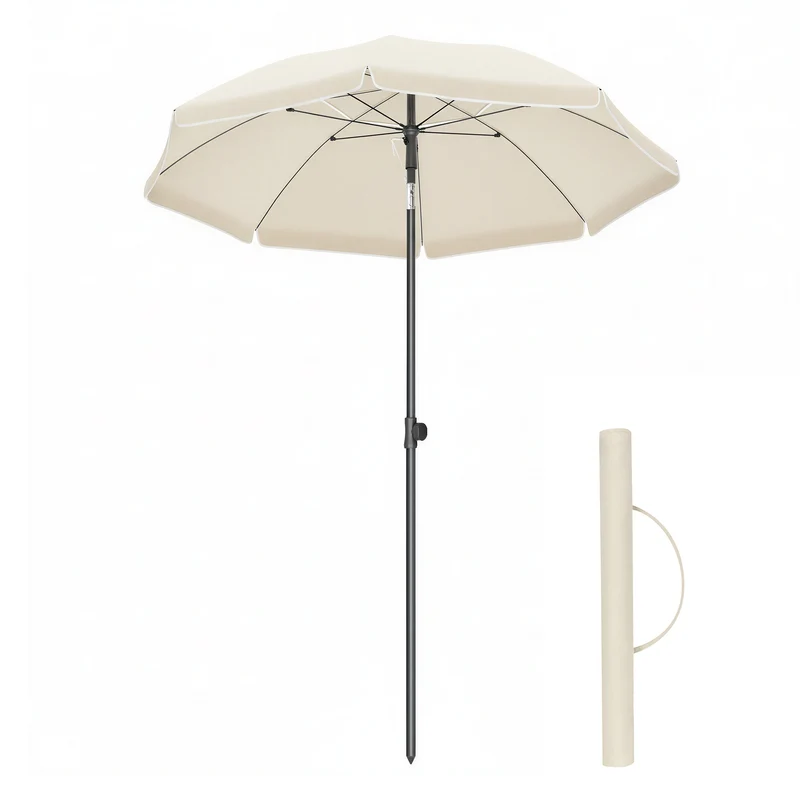 Sonnenschirm für Strand mit UPF 50+ UV-Schutz