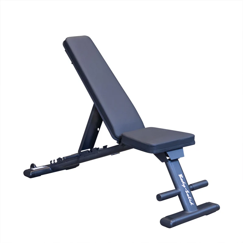 Body-Solid Commercial Folding Weight Bench, 7-Position Adjustable Incline/Decline
