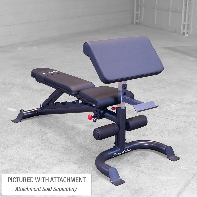 Body-Solid GFID100 Adjustable Weight Bench With 6 Positions, DuraFirm Pads & Wheels