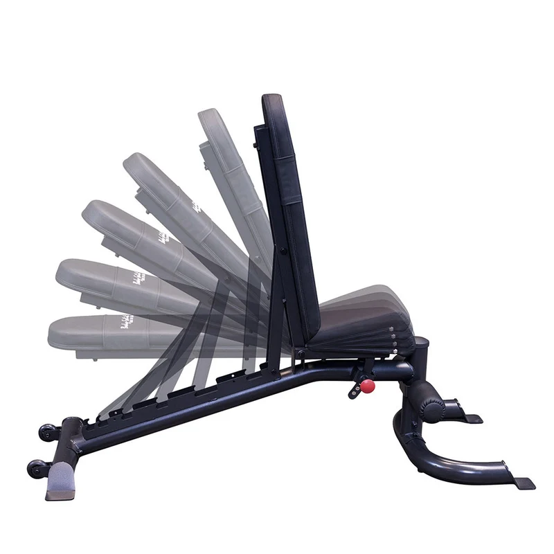 Body-Solid GFID100 Adjustable Weight Bench With 6 Positions, DuraFirm Pads & Wheels