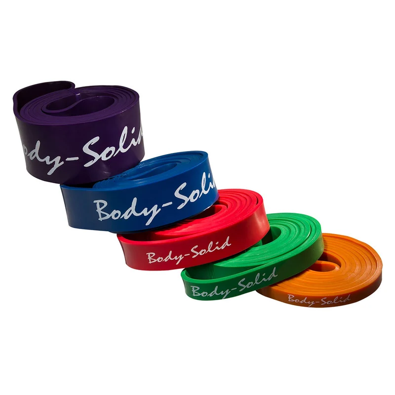 Body-Solid Tools Resistance Bands, 5 Levels, 41-Inch Strength Training Bands
