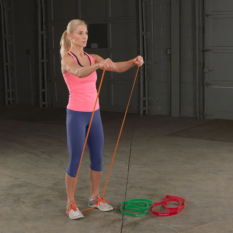 Body-Solid Tools Resistance Bands, 5 Levels, 41-Inch Strength Training Bands
