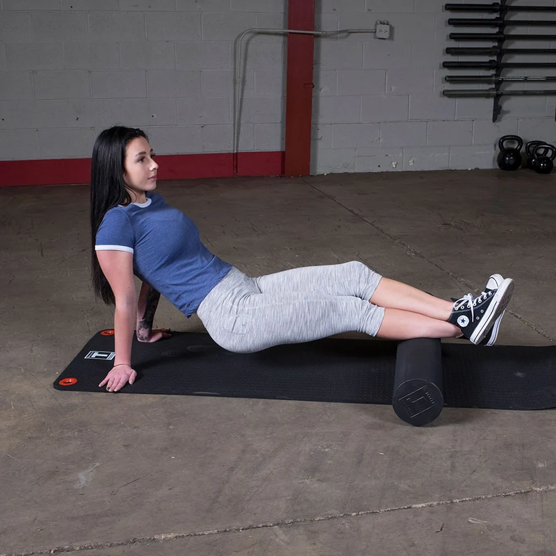 Body-Solid Tools 18-Inch High Density Foam Roller, 6-Inch EVA Massage & Balance