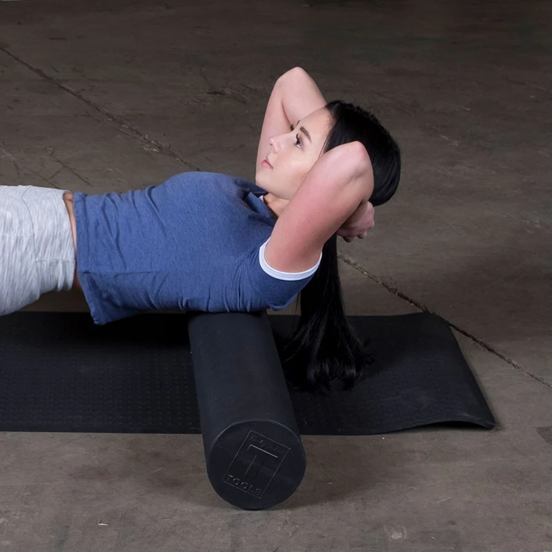 Body-Solid Tools 18-Inch High Density Foam Roller, 6-Inch EVA Massage & Balance