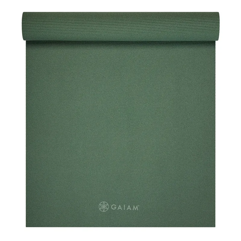 GAIAM Classic 5mm Yoga Mat, Textured Non-Slip Surface, Lightweight PVC Pilates Mat