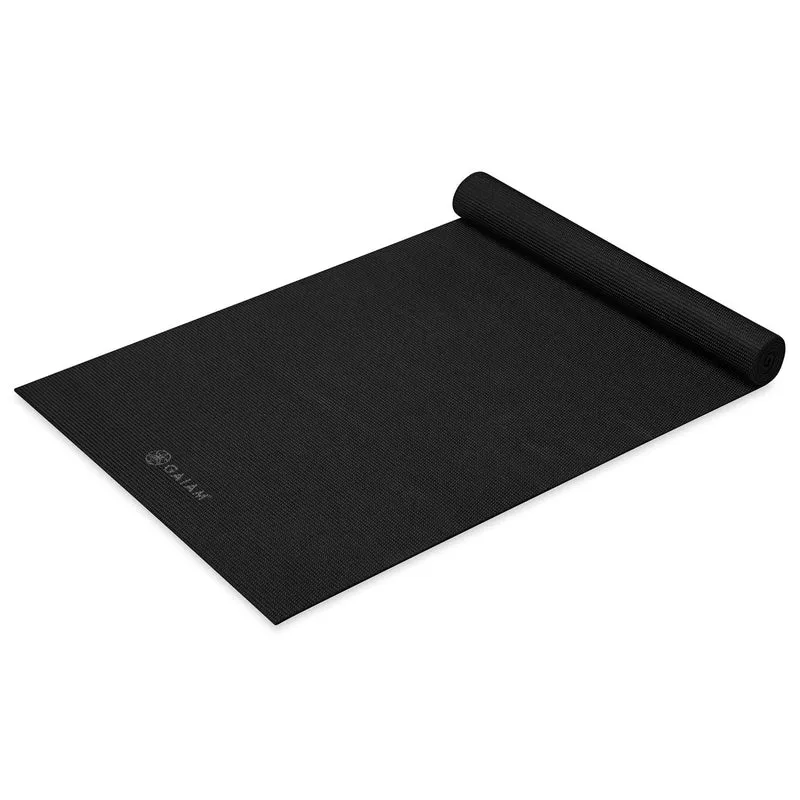 GAIAM Classic 5mm Yoga Mat, Textured Non-Slip Surface, Lightweight PVC Pilates Mat