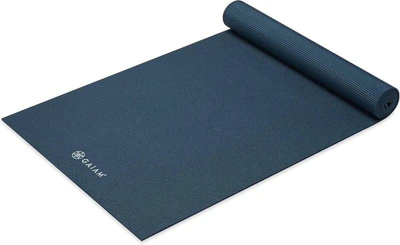 GAIAM Classic 5mm Yoga Mat, Textured Non-Slip Surface, Lightweight PVC Pilates Mat