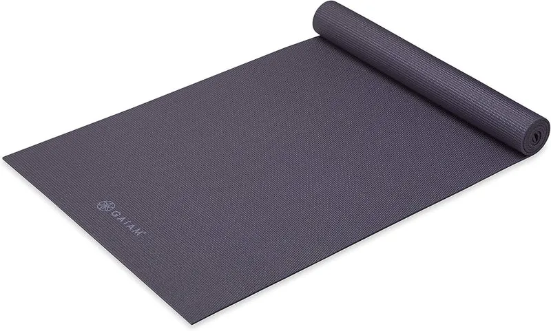 GAIAM Classic 5mm Yoga Mat, Textured Non-Slip Surface, Lightweight PVC Pilates Mat