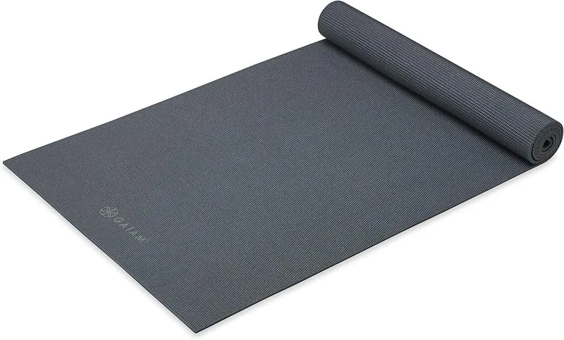 GAIAM Classic 5mm Yoga Mat, Textured Non-Slip Surface, Lightweight PVC Pilates Mat