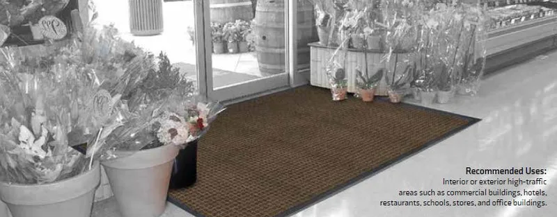 Absorba Select Commercial Entrance Mat, 1.5-Gallon Absorbency, Rubber Backing