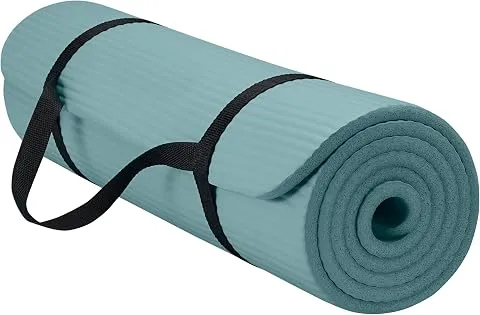 GAIAM Thick Exercise Mat, Cushioned Non-Slip Yoga & Pilates