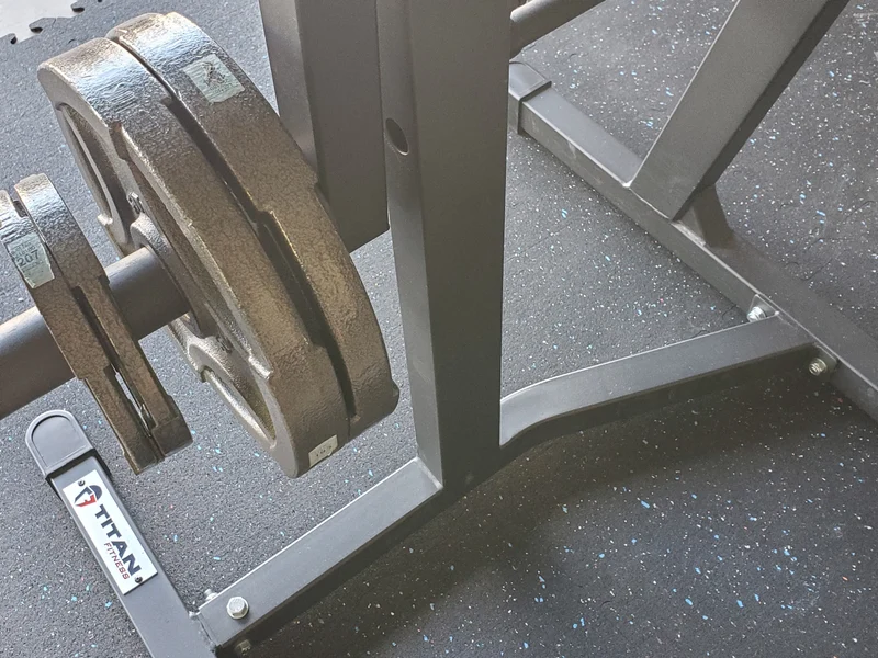 Interlocking Rubber Gym Tiles - Confetti Black, Recycled Rubber, Shock-Absorbing, Made In USA