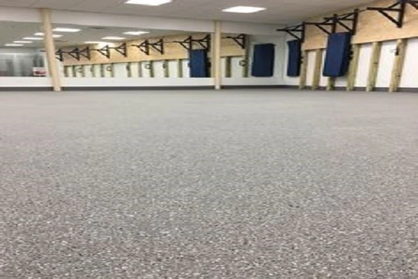 Galaxy Plus Rubber Gym Flooring Rolls - 48-Inch Wide, Recycled Rubber, Slip-Resistant, USA Made