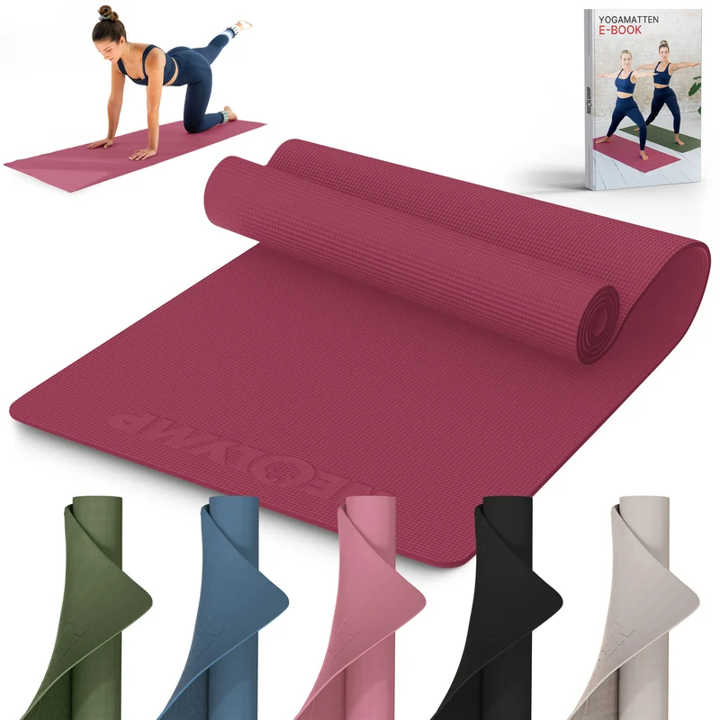 Premium Yogamatte – ideal für Yoga, Pilates & Gymnastik – Aubergine | B-Ware