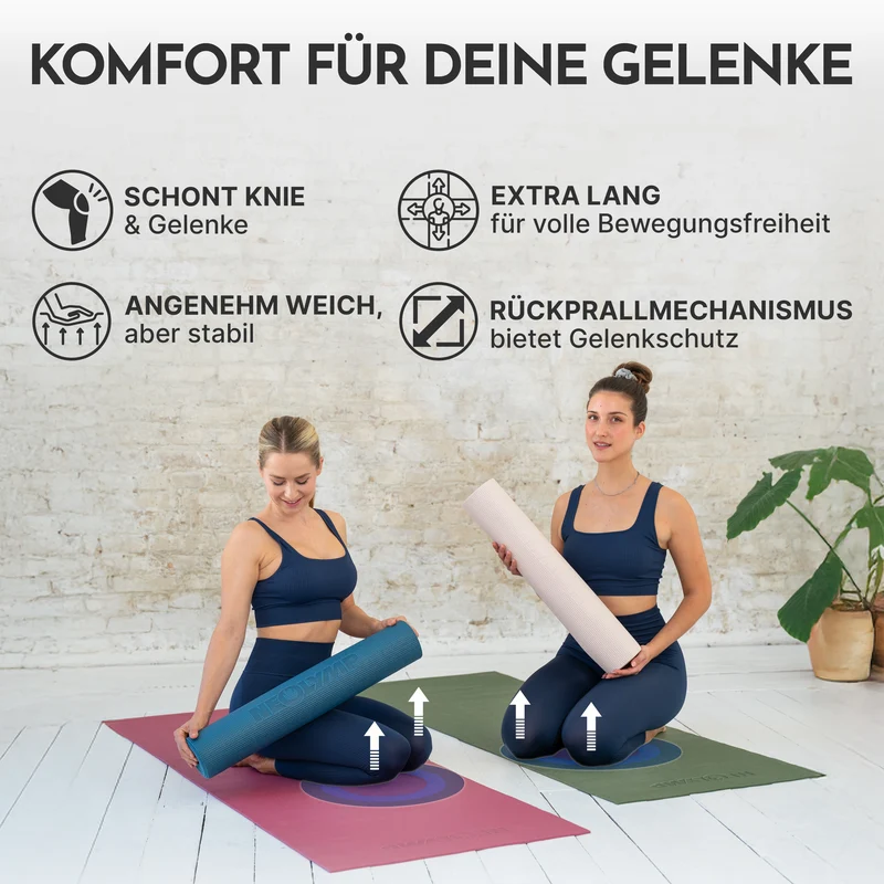 Premium Yogamatte – ideal für Yoga, Pilates & Gymnastik – Aubergine | B-Ware