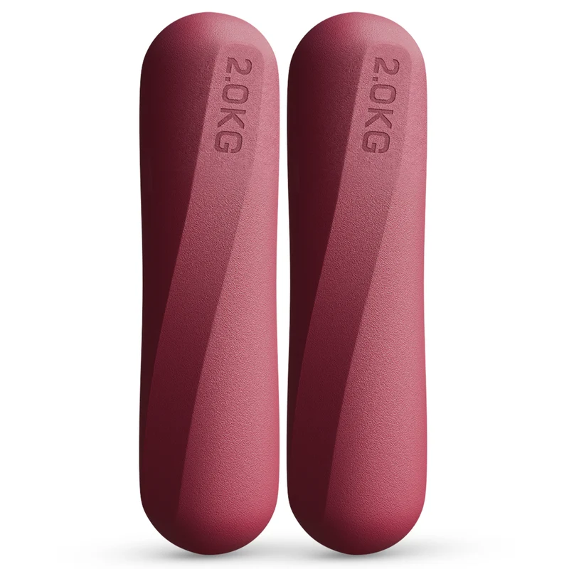 Pilateshanteln 2er Set aus hochwertigem Silikon, – Berry / 2 kg | B-Ware