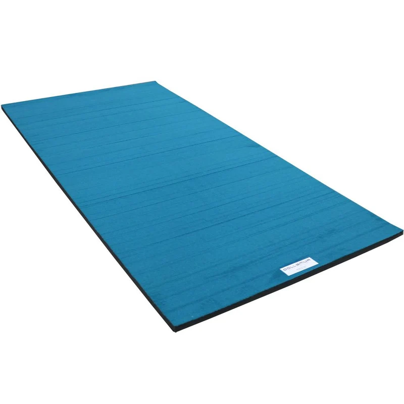 Dollamur FitSoft Roll Out Gymnastics Mat, 5' x 10' Portable Carpeted Home Practice