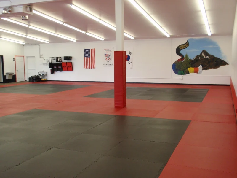 FitSoft Reversible Martial Arts Puzzle Mats, 1-Inch EVA Foam Interlocking Tiles, 9-Pack