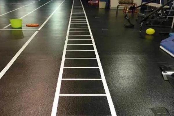 Rubber Gym Flooring Rolls - Black, 48-Inch Wide, Recycled USA-Made, Slip-Resistant