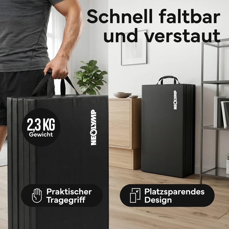 Turnmatte - faltbar mit Tragefunktion