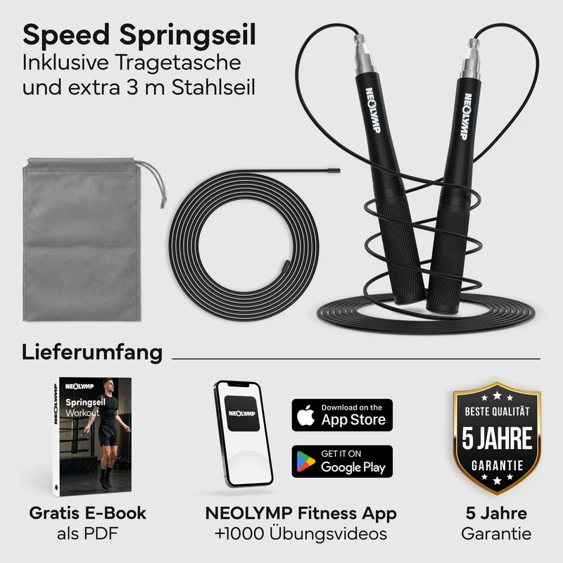 Springseil - Speed Jump Rope aus Aluminium