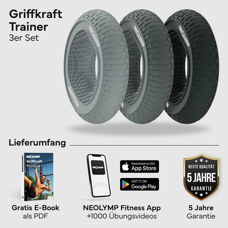 Handtrainer-Ringe aus Silikon | 3er-Set